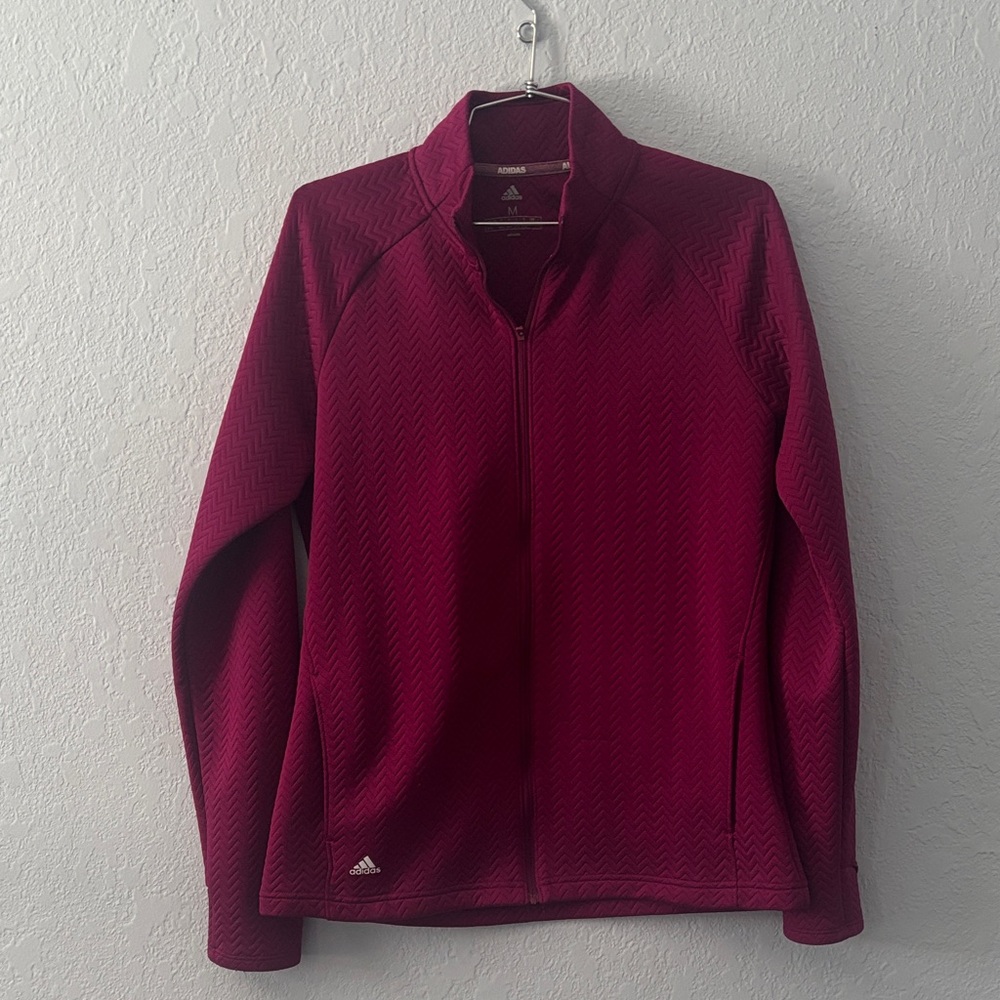 Adidas Women's Burgundy Full-Zip Jacket